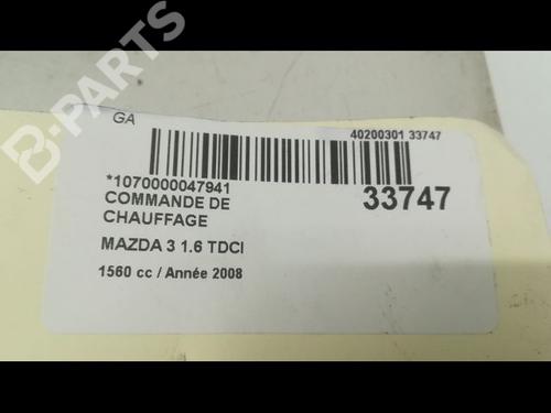 Commande Chauffage MAZDA 3 (BK) 1.6 DI Turbo | BP9593824I5 