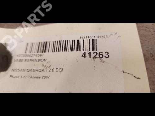 Expansion tank NISSAN QASHQAI / QASHQAI +2 I (J10, NJ10, JJ10E) 2.0 dCi All-wheel Drive | BP9613220C120 