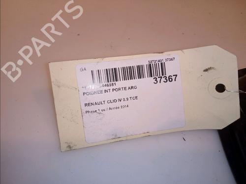 Rear left interior door handle RENAULT CLIO IV (BH_) 0.9 TCe 90 (BHNF, BHMA, BHMH, BHJK, BHJR) | BP14951672I15 