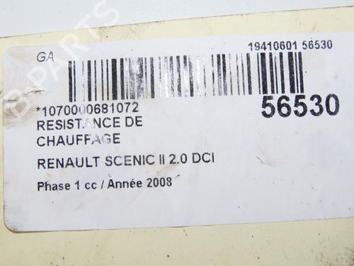 Used Heater resistor RENAULT SCÉNIC II (JM0/1_) 2.0 dCi (JM1K) (150 hp) 32037915
