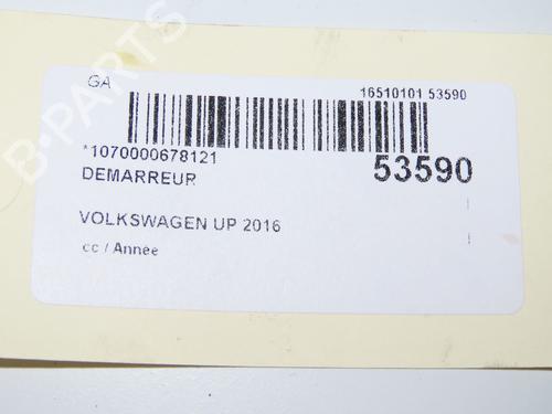 Used Starter VW UP! (121, 122, BL1, BL2, BL3, 123) 1.0 (60 hp) 31747960