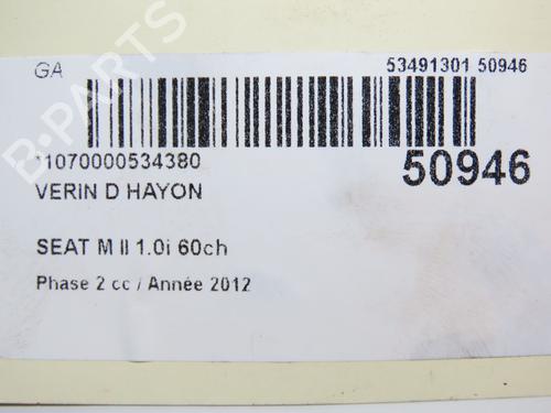 Used Tailgate lift support SEAT Mii (KF1, KE1) 1.0 (60 hp) 28969286