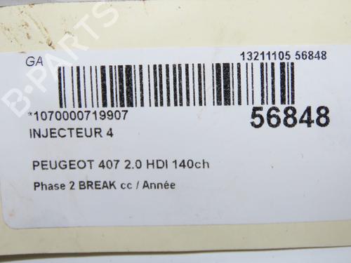 Used Injector Injector PEUGEOT 407 SW (6E_, 6D_) 2.0 HDi (140 hp) 32399601 32399601