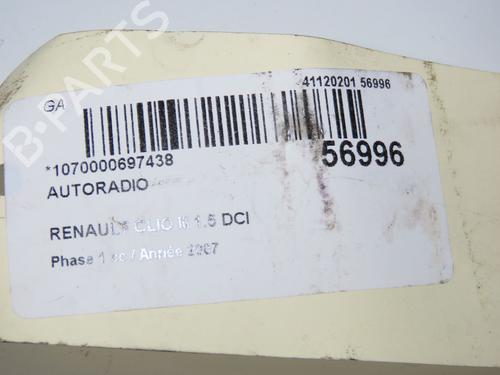 Radio RENAULT CLIO III (BR0/1, CR0/1) 1.5 dCi (BR17, CR17) | BP32277452E6