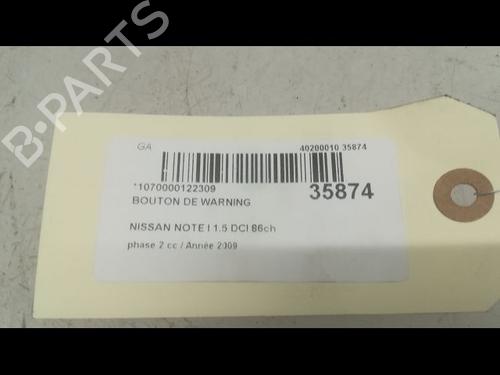 warning-switch-nissan-note-e11-ne11-15-dci-252901u600-2005-2006-2007-2008-2009-2010-2011-2012-2013-9600995 main image