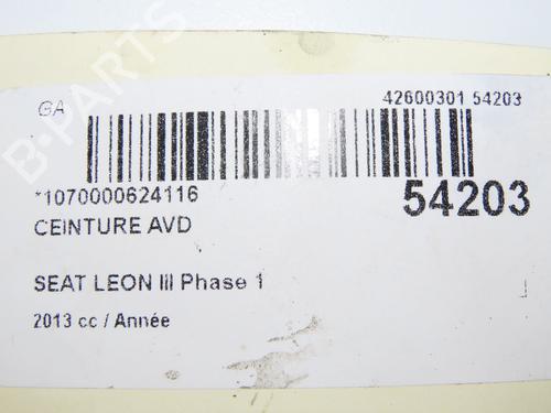 Used Front right belt tensioner SEAT LEON (5F1) 1.2 TSI (105 hp) 29601109
