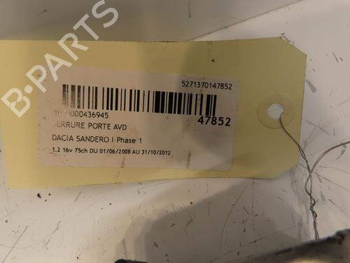 Front right lock DACIA SANDERO 1.2 16V | BP17051512C97 