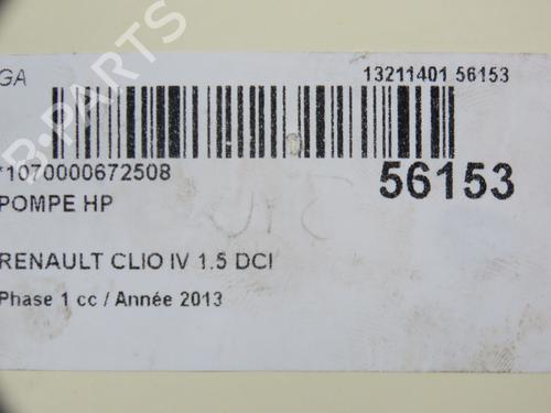 Used Injection pump RENAULT CLIO IV (BH_) 1.5 dCi 90 (90 hp) 31077270