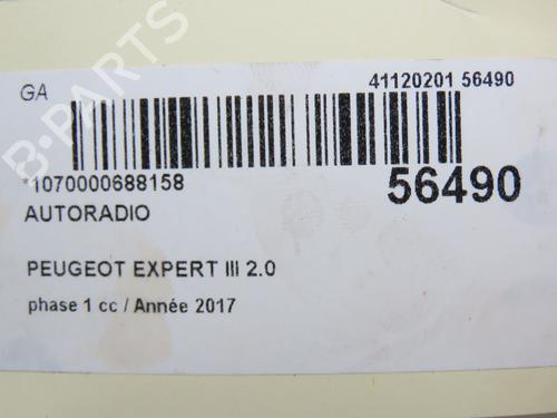 Używane Radio PEUGEOT EXPERT Van (V_) 2.0 BlueHDi 120 (122 hp) 30841127