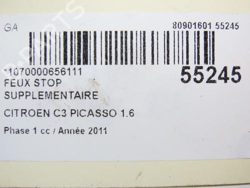 Used Third brake light Third brake light CITROËN C3 Picasso (SH_) 1.6 HDi 110 (112 hp) 28969771 28969771