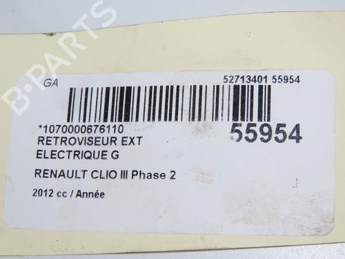 Used Left mirror RENAULT CLIO III (BR0/1, CR0/1) 1.5 dCi (88 hp) 31274409