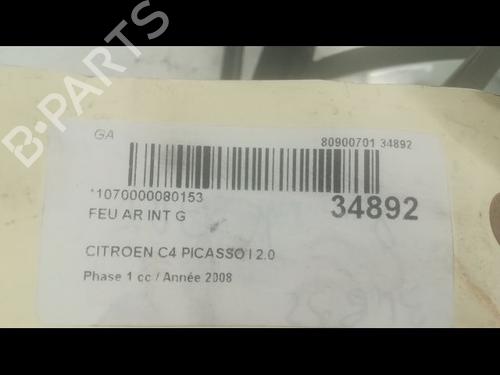 Used Left tailgate light CITROËN C4 Picasso I MPV (UD_) 2.0 HDi 138 (136 hp) 9602102