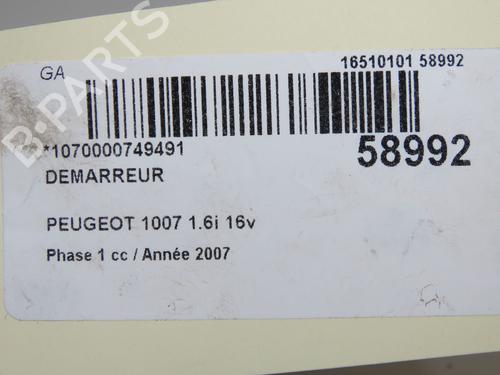 Starter PEUGEOT 1007 (KM_) 1.6 16V | BP36791287M8 - Image 7