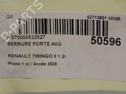 Used Front left lock RENAULT TWINGO II (CN0_) 1.2 (CN0D) (58 hp) 28831639