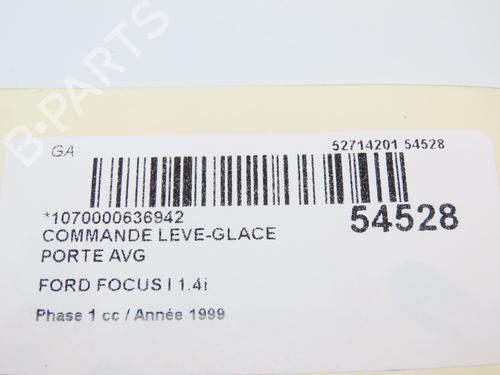 Used Left front window switch FORD FOCUS I (DAW, DBW) 1.4 16V (75 hp) 29196012