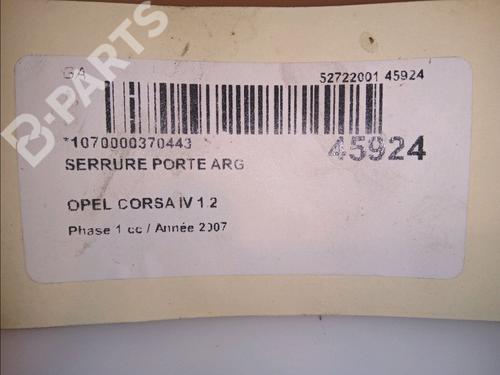 Rear left lock OPEL CORSA D (S07) 1.2 (L08, L68) | BP11763029C100 