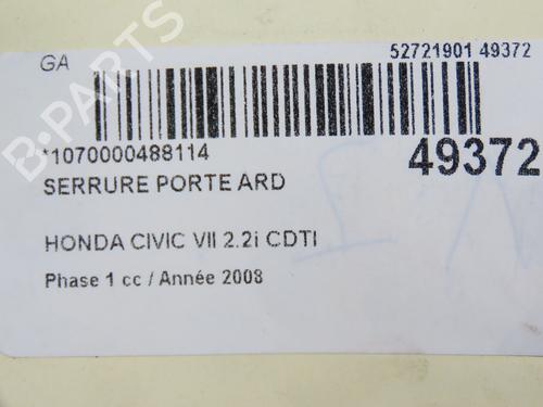 Rear right lock HONDA CIVIC VIII Hatchback (FN, FK) 2.2 CTDi (FK3) | BP28969029C99 