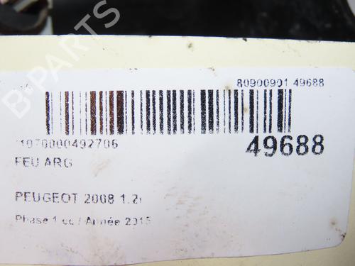 Used Left taillight PEUGEOT 2008 I (CU_) 1.2 THP 130 / PureTech 130 (130 hp) 16707497