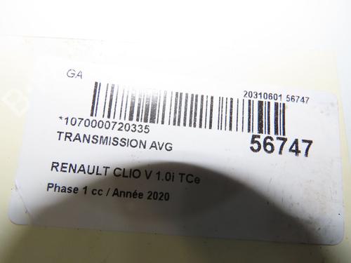 Left front driveshaft RENAULT CLIO V (B7_) 1.0 LPG (B7MT) | BP36395763M38 - Image 5