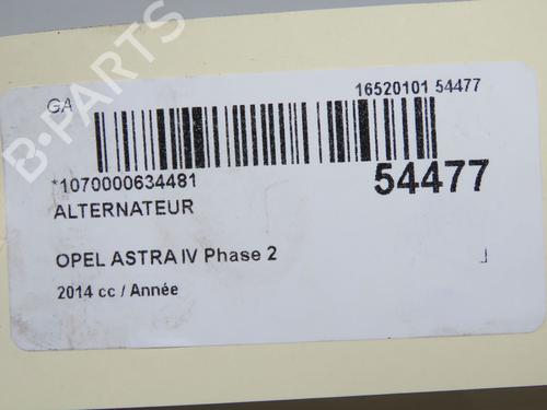 Alternator OPEL ASTRA J Saloon 1.6 CDTi (69) | BP36367519M7 - Image 9