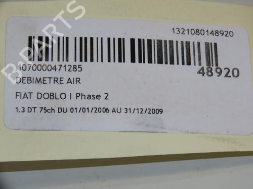Mass air flow sensor FIAT DOBLO Box Body/MPV (223_) 1.3 D Multijet | BP17867973M95 