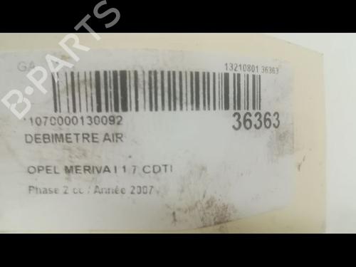 Used Mass air flow sensor OPEL MERIVA A MPV (X03) 1.7 CDTI (E75) (100 hp) 9602780