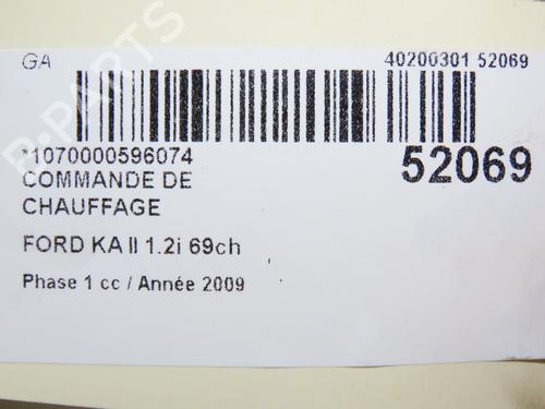 Used Climate control FORD KA (RU8) 1.2 (69 hp) 28830342