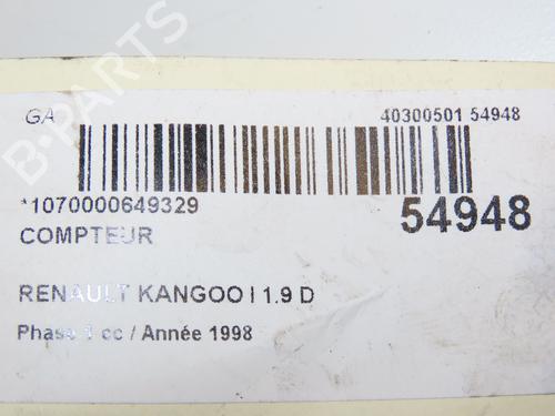 Used Instrument cluster RENAULT KANGOO Express (FC0/1_) D 65 1.9 (FC0E, FC02, FC0J, FC0N) (64 hp) 29263800