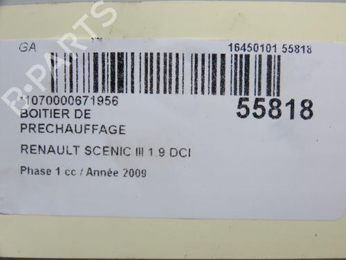 Module électronique RENAULT SCÉNIC III (JZ0/1_) 1.9 dCi (JZ0J, JZ1J, JZ1K, JZ1S) (131 hp) 30916877