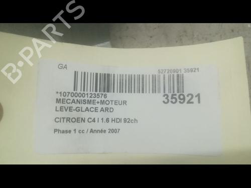 Used Rear right window mechanism CITROËN C4 I (LC_) 1.6 HDi (90 hp) 9598633