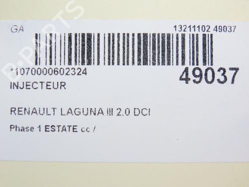 Injector RENAULT LAGUNA III Grandtour (KT0/1) 2.0 dCi (KT01, KT08, KT09, KT0K, KT12, KT1D, KT1W) | BP28966881M100 