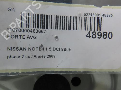 Used Left front door NISSAN NOTE (E11, NE11) 1.5 dCi (86 hp) 23098731