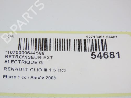 Left mirror RENAULT CLIO III (BR0/1, CR0/1) 1.5 dCi (C/BR0G, C/BR1G) | BP28968738C26 