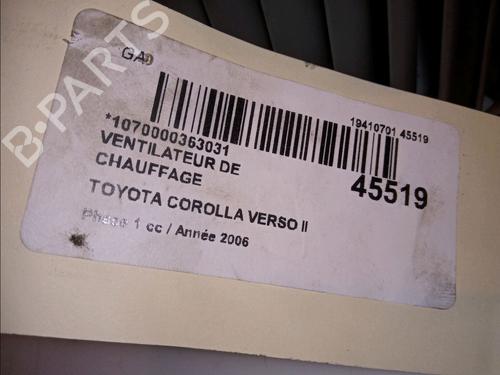 Used Heater blower motor TOYOTA COROLLA Verso (ZER_, ZZE12_, R1_) 2.2 D-4D (AUR10_, AUR10R) (136 hp) 23172534
