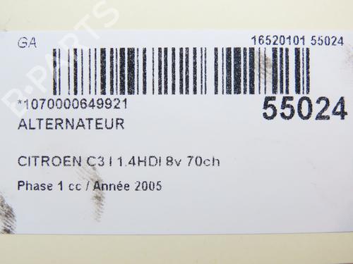 Used Alternator CITROËN C3 I (FC_, FN_) 1.4 HDi (68 hp) 28801443