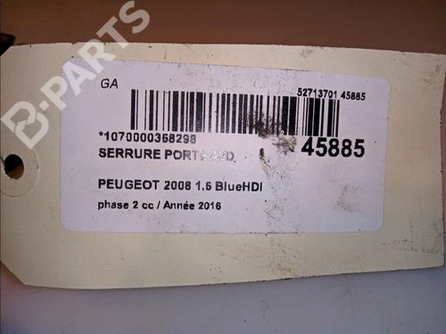 Front right lock PEUGEOT 2008 I (CU_) 1.6 BlueHDi 120 | BP11102825C97 
