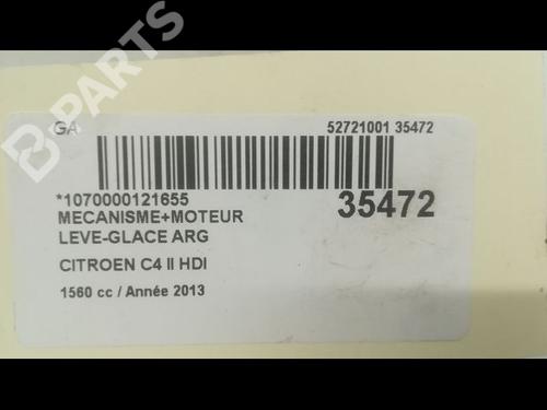 Rear left window mechanism CITROËN C4 II (NC_) 1.6 HDi 90 | BP9598358C24 