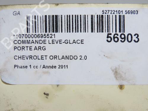Interrupteur de vitre arrière gauche CHEVROLET ORLANDO (J309) 2.0 D (163 hp) 31912177