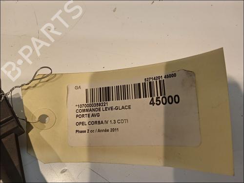Used Left front window switch OPEL CORSA D (S07) 1.3 CDTI (L08, L68) (75 hp) 11102992