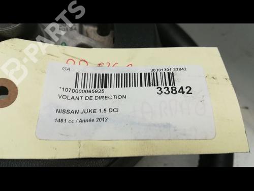 Steering wheel NISSAN JUKE (F15) 1.5 dCi | BP9595388C49 
