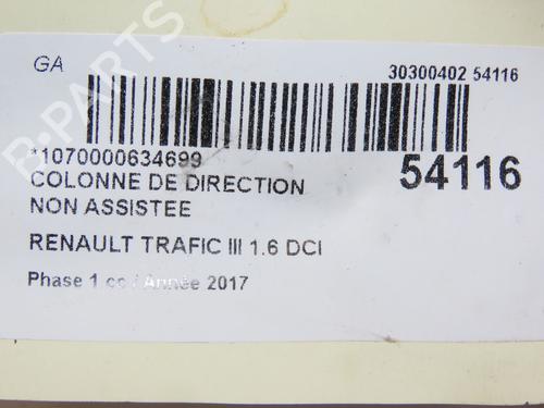 Used Steering column Steering column RENAULT TRAFIC III Van (FG_) 1.6 dCi 125 (FGMH) (125 hp) 28967408 28967408