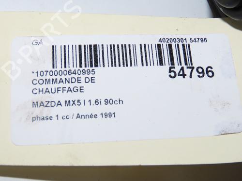 Comando chauffage MAZDA MX-5 I (NA) 1.6 (NA6C) (115 hp) 32277448