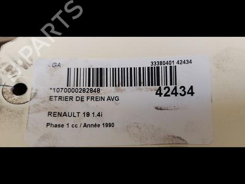 Venstre bremsekaliber foran RENAULT 19 I (B/C53_) 1.4 (80 hp) 14878397