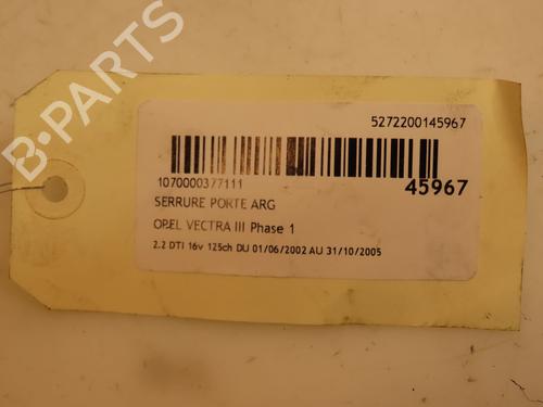 Venstre bak lås OPEL VECTRA C GTS (Z02) 2.2 DTI 16V (F68) | BP16667328C100 