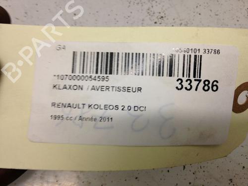 Used Horn Horn RENAULT KOLEOS I (HY_) 2.0 dCi 4x4 (HY0K) (150 hp) 14874743 14874743