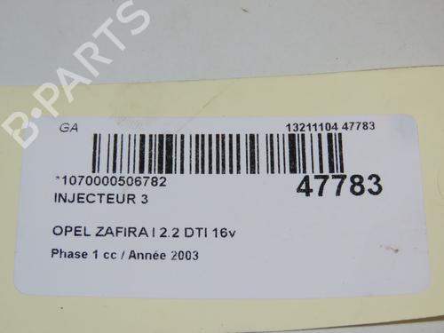 injector-opel-zafira-a-mpv-t98-1999-2000-2001-2002-2003-2004-2005-2006-23171625 main image