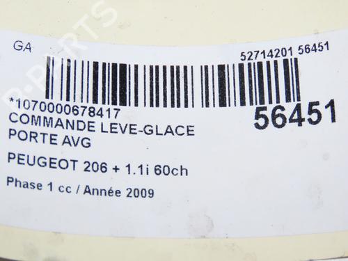 Left front window switch PEUGEOT 206+ (2L_, 2M_) 1.1 | BP32740720I27 - Image 4