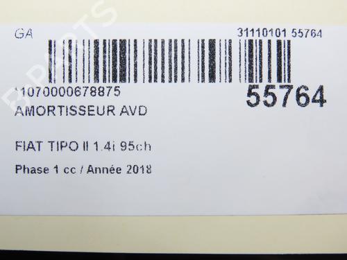 Right front shock absorber FIAT TIPO Hatchback (356_, 357_) 1.4 (356HXA1B, 357) | BP30164300M17