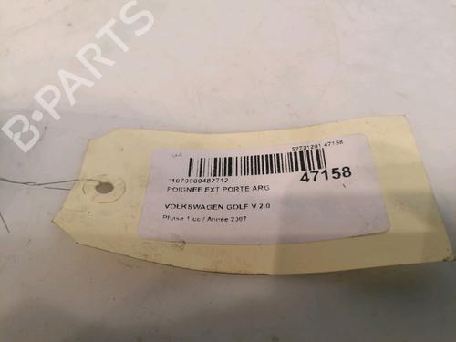 Used Rear left exterior door handle VW GOLF V (1K1) 2.0 TDI 16V (140 hp) 15722881