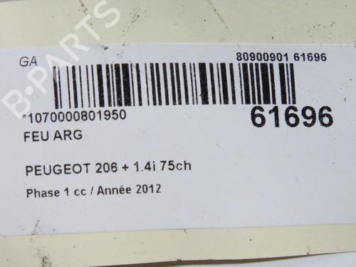Used Left taillight Left taillight PEUGEOT 206+ (2L_, 2M_) 1.4 i (73 hp) 39938149 39938149